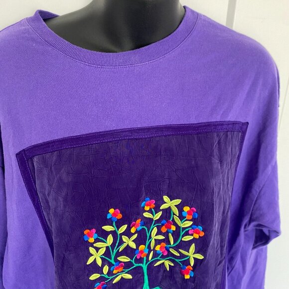 Johnny Was Relaxed Fit Long Sleeve Cotton Sweatshirt O/S Size S M L XL + - Picture 6 of 15